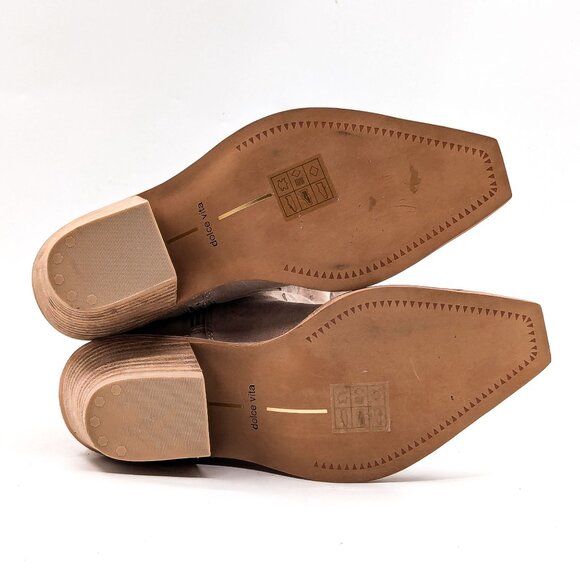 Dolce Vita Women Samsin Western Cowgirl Light Beige Suede Tall Boots Size 5 - Picture 10 of 10